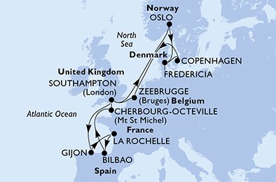 GRAND VOYAGES NORWAY MSC CRUISES