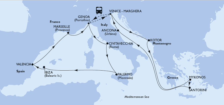 map of Genoa to Venice deal 3