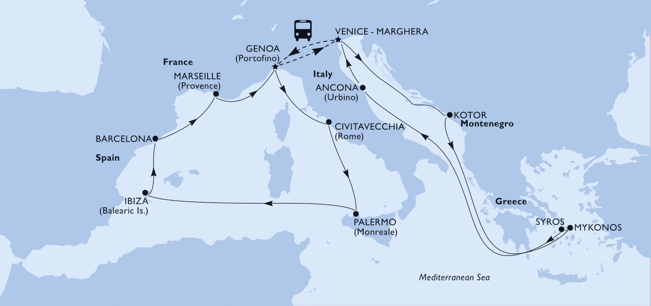 Grand Mediterranean 2026 Itinerary 1 Grand Mediterranean 2026 Itinerary 1