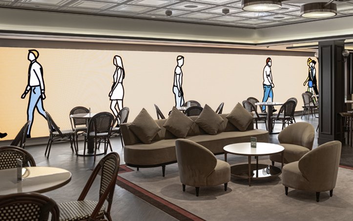 Art Wall - Julian Opie, Street 2023 | MSC Cruises