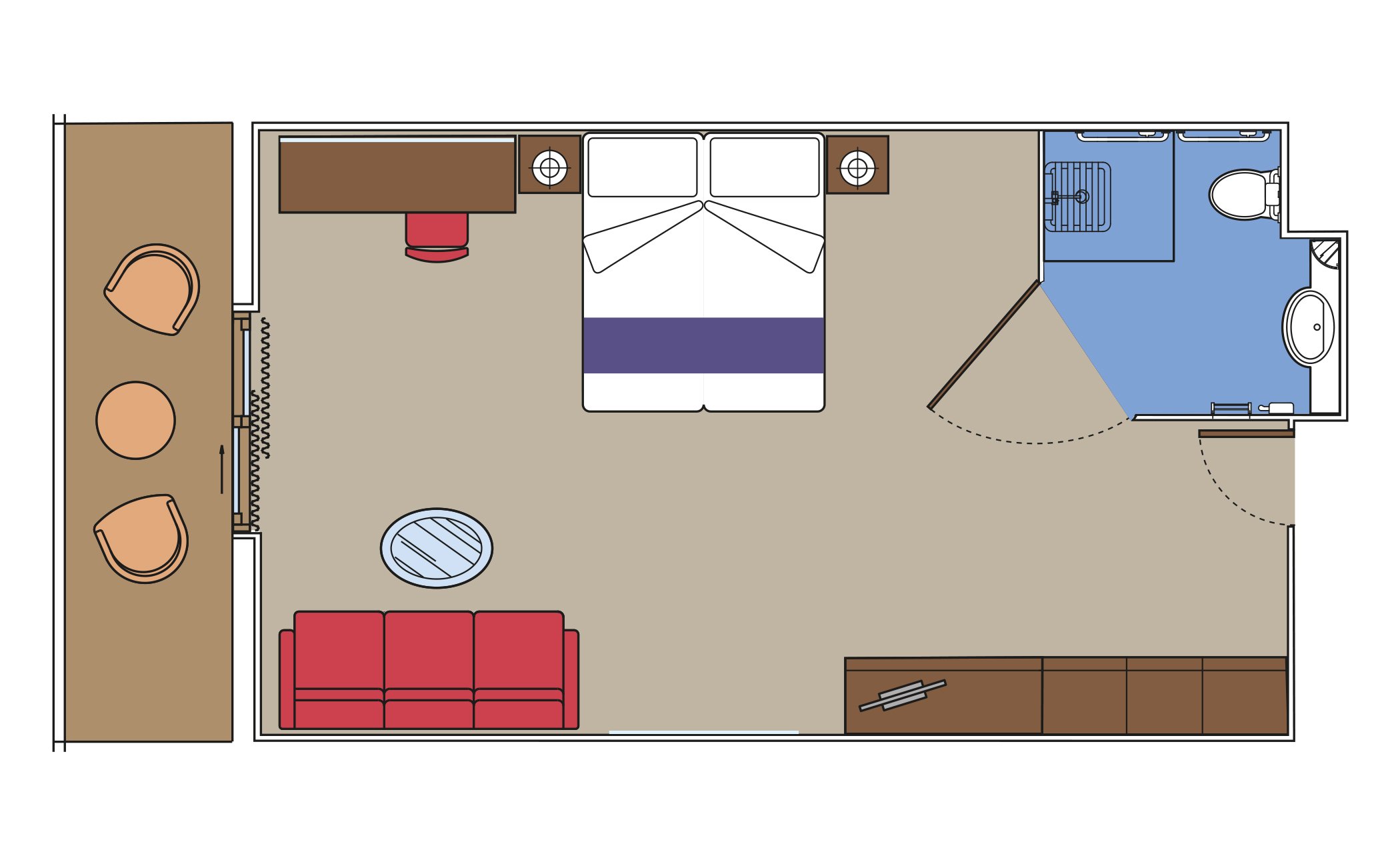 MSC Fantasia Cabin: Suite Balcony 04 2d MSC Fantasia Cabin: Suite Balcony 04 2d