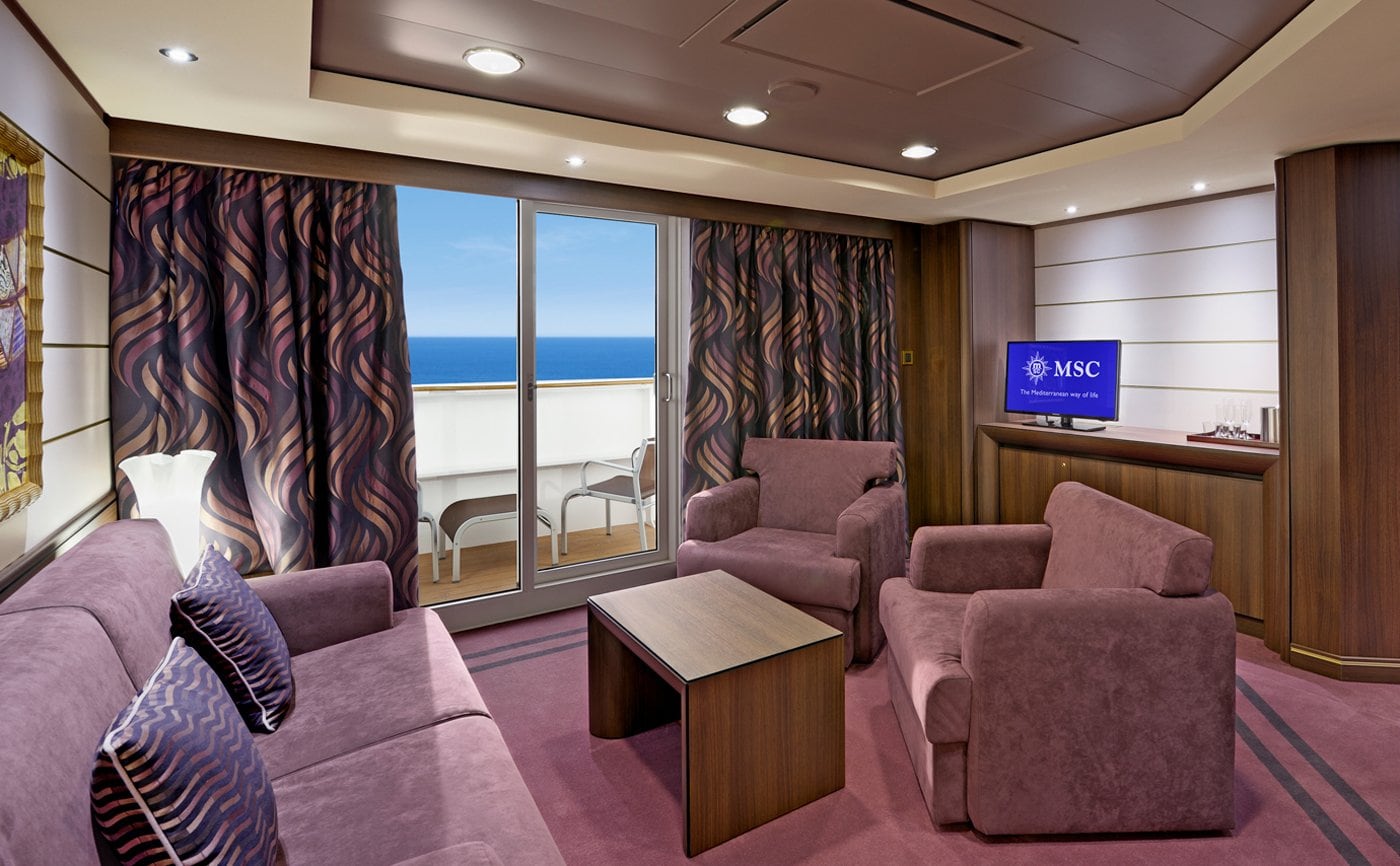 MSC Fantasia Cabin: Suite Balcony 04 MSC Fantasia Cabin: Suite Balcony 04