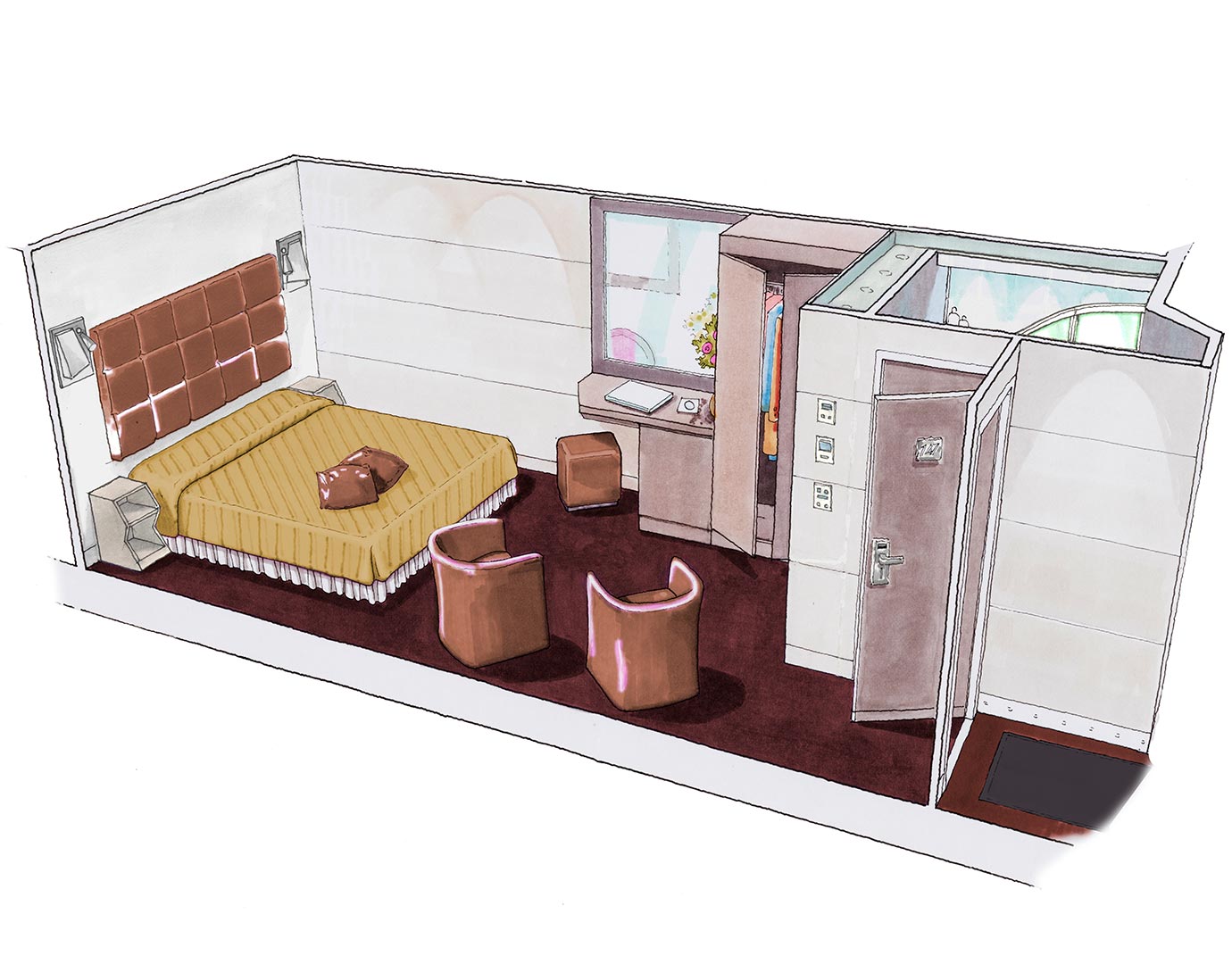 MSC Meraviglia Cabin: Yc Inside 3d MSC Meraviglia Cabin: Yc Inside 3d