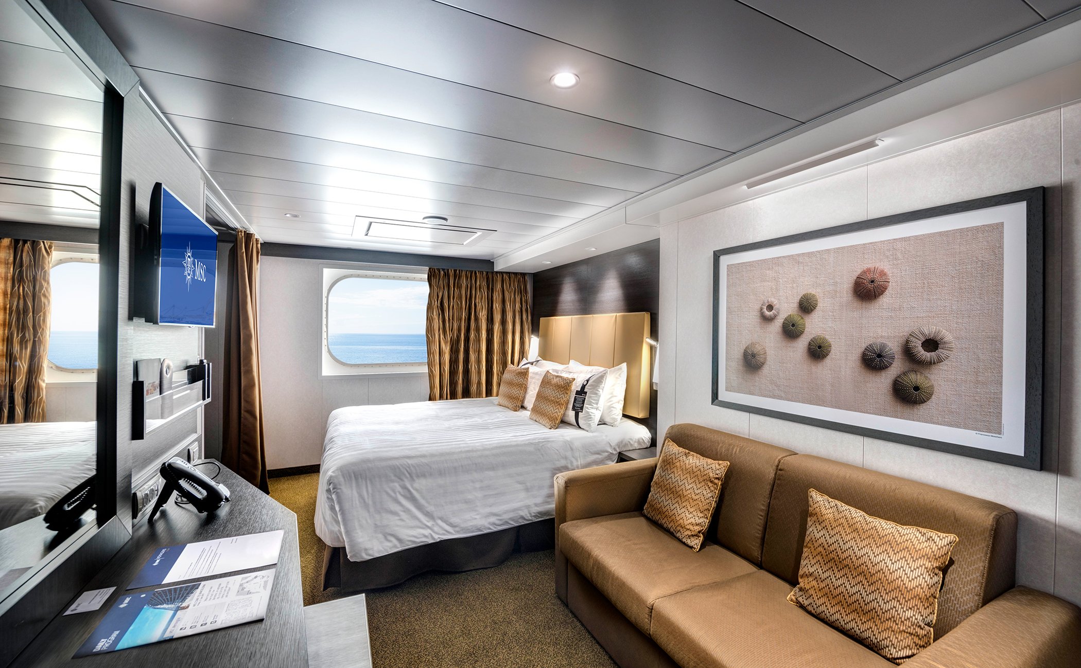 MSC Meraviglia Cabin: Ocean View 16