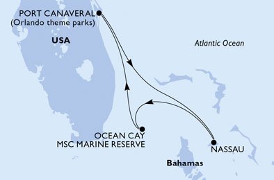 Msc Routes MSC Seashore cruise itineraries | MSC Cruises
