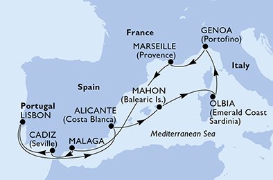 MSC Orchestra Cruise Itineraries MSC Cruises